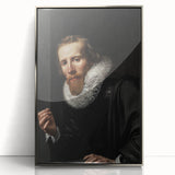 Dark Academia Wall Art: Portrait of Gentleman in Black, Gothic Print