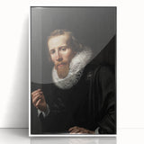 Dark Academia Wall Art: Portrait of Gentleman in Black, Gothic Print
