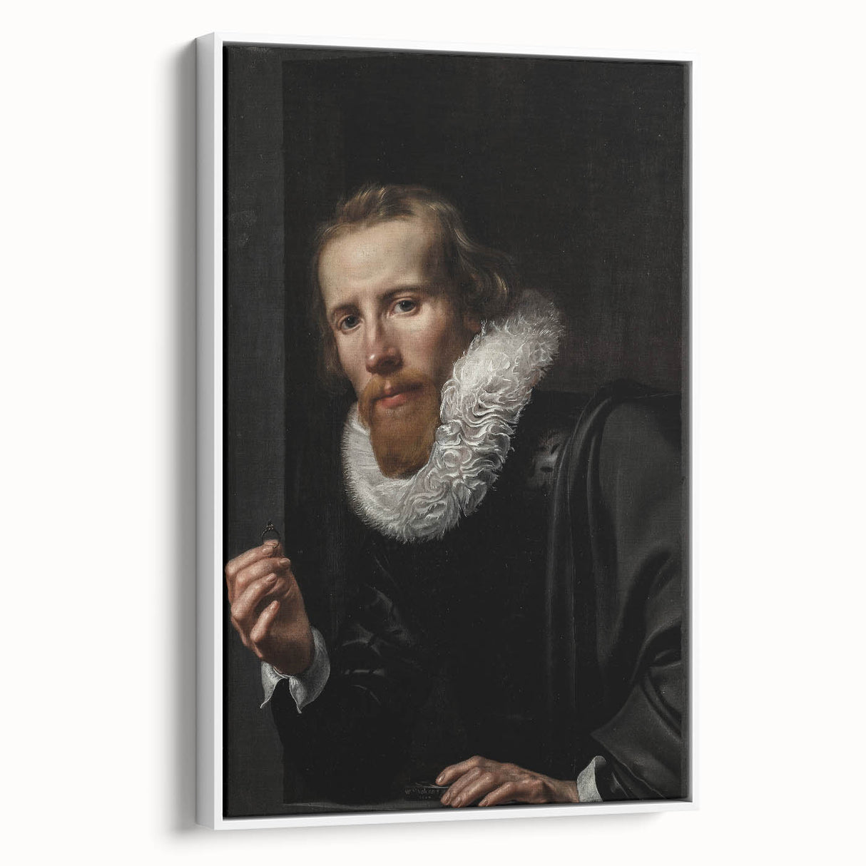 Dark Academia Wall Art: Portrait of Gentleman in Black, Gothic Print