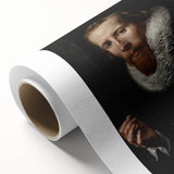 Dark Academia Wall Art: Portrait of Gentleman in Black, Gothic Print