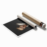 Dark Academia Wall Art: Portrait of Gentleman in Black, Gothic Print