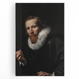 Dark Academia Wall Art: Portrait of Gentleman in Black, Gothic Print