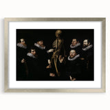 Dark Academia Wall Art – Anatomical Study with Scholars in Gothic Style