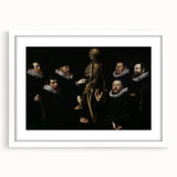Dark Academia Wall Art – Anatomical Study with Scholars in Gothic Style