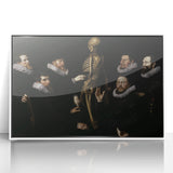 Dark Academia Wall Art – Anatomical Study with Scholars in Gothic Style