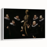 Dark Academia Wall Art – Anatomical Study with Scholars in Gothic Style