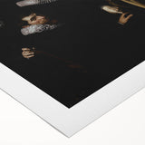 Dark Academia Wall Art – Anatomical Study with Scholars in Gothic Style