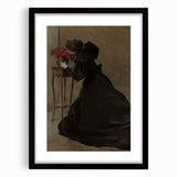 Dark Academia Gothic Wall Art | Vintage Print of Shadowy Figure