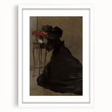 Dark Academia Gothic Wall Art | Vintage Print of Shadowy Figure