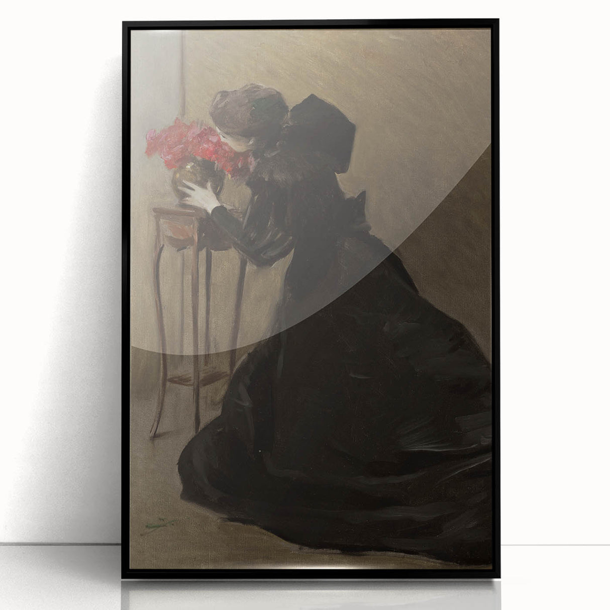 Dark Academia Gothic Wall Art | Vintage Print of Shadowy Figure