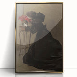 Dark Academia Gothic Wall Art | Vintage Print of Shadowy Figure