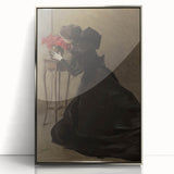 Dark Academia Gothic Wall Art | Vintage Print of Shadowy Figure