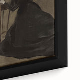 Dark Academia Gothic Wall Art | Vintage Print of Shadowy Figure