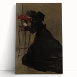 Dark Academia Gothic Wall Art | Vintage Print of Shadowy Figure