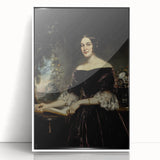 Woman with Book in Dark Dress – Dark Academia Wall Art, Gothic Portraits