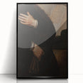 Dark Academia Portrait Detail Wall Art | Vintage Gothic Hands and Scroll