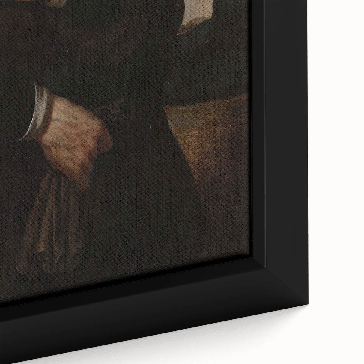 Dark Academia Portrait Detail Wall Art | Vintage Gothic Hands and Scroll