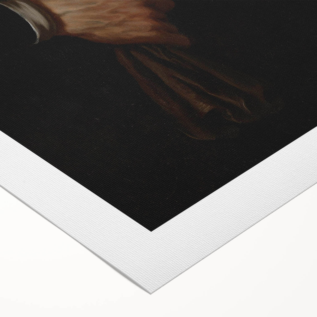 Dark Academia Portrait Detail Wall Art | Vintage Gothic Hands and Scroll