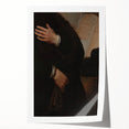 Dark Academia Portrait Detail Wall Art | Vintage Gothic Hands and Scroll