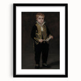Dark Academia Wall Art - Elegant Vintage Portrait of a Boy in Formal Attire