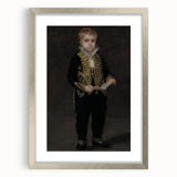 Dark Academia Wall Art - Elegant Vintage Portrait of a Boy in Formal Attire