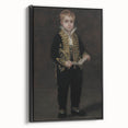 Dark Academia Wall Art - Elegant Vintage Portrait of a Boy in Formal Attire