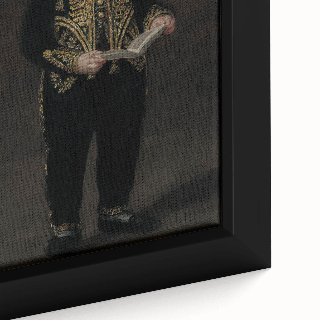 Dark Academia Wall Art - Elegant Vintage Portrait of a Boy in Formal Attire