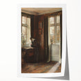 Dark Academia Wall Art - Vintage Gothic Scene of Woman in Quiet Reflection