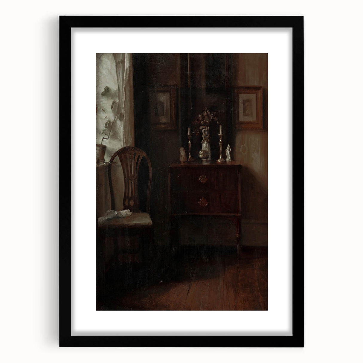 Moody Aesthetic Decor - Dark Academia Shadowy Art for Home or Study