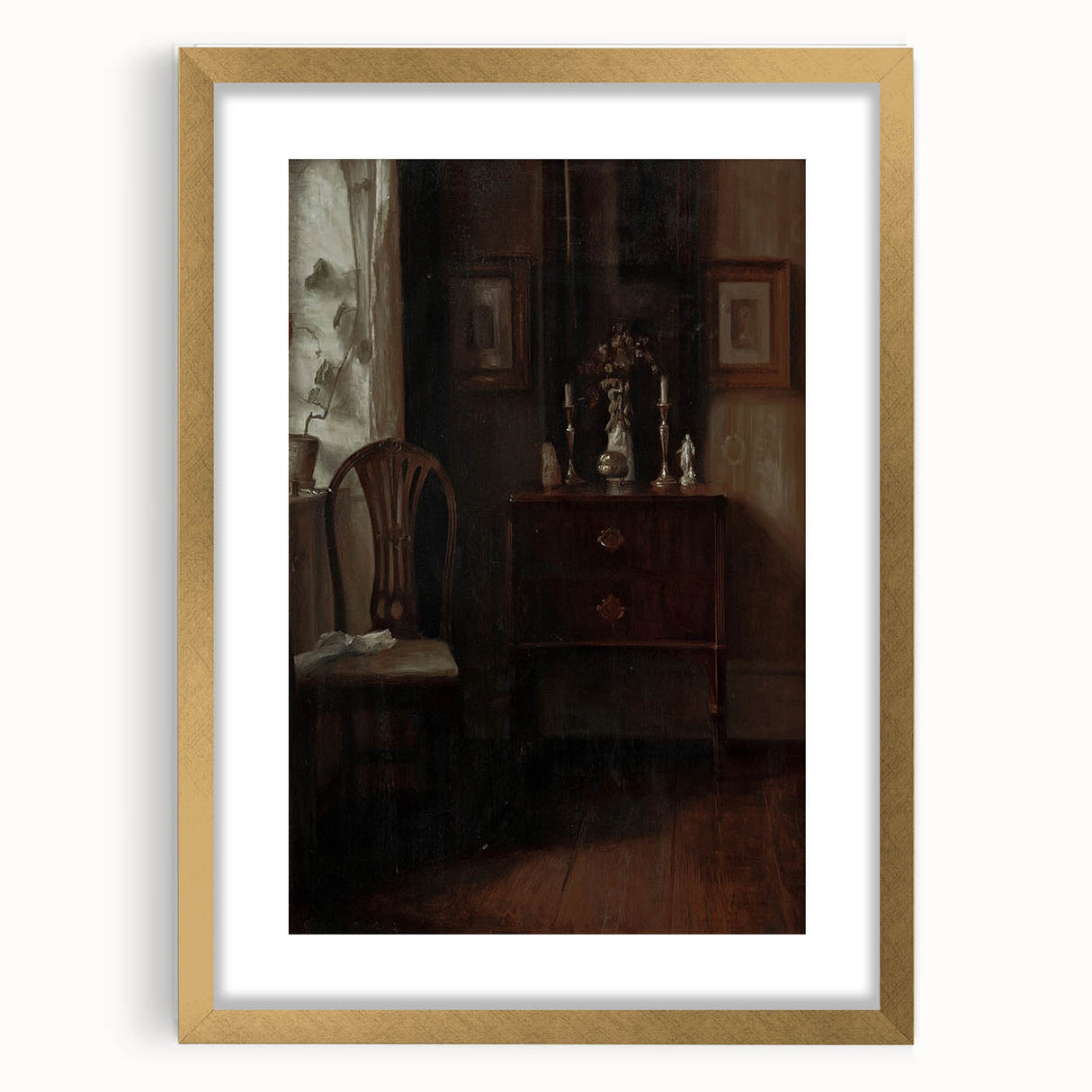 Moody Aesthetic Decor - Dark Academia Shadowy Art for Home or Study