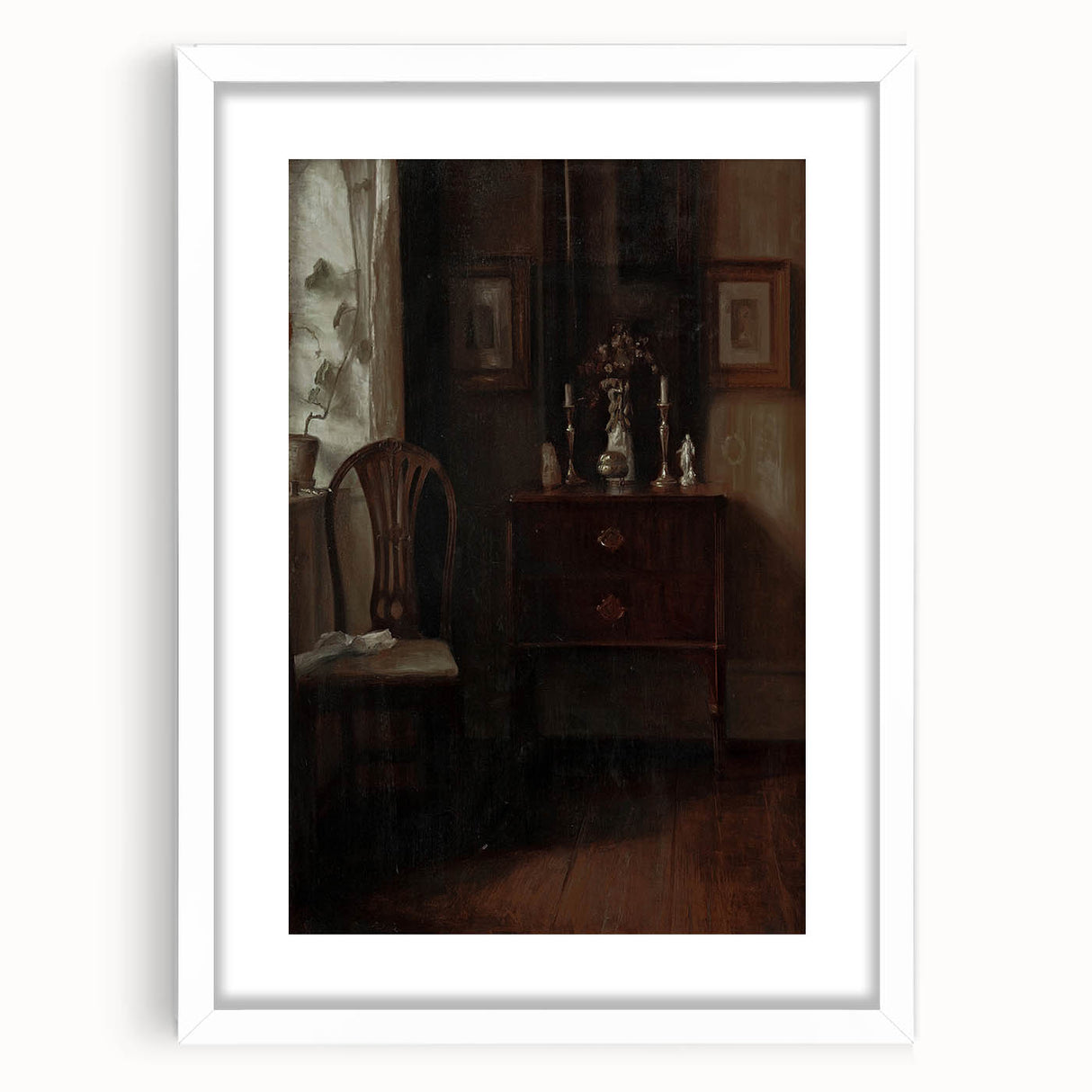 Moody Aesthetic Decor - Dark Academia Shadowy Art for Home or Study