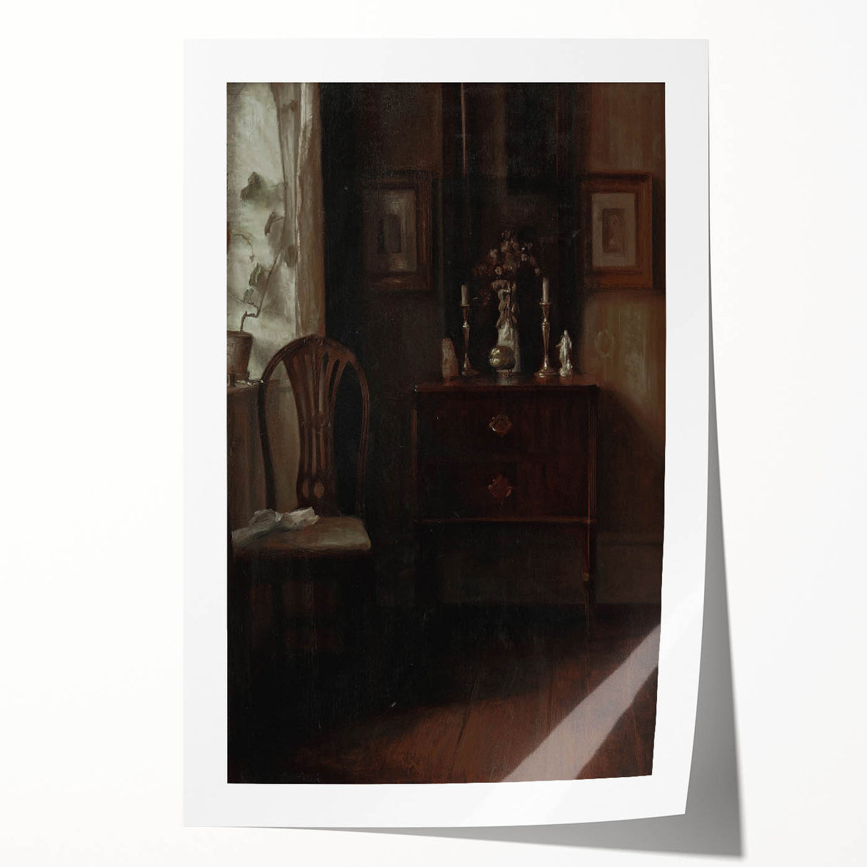 Moody Aesthetic Decor - Dark Academia Shadowy Art for Home or Study