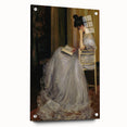 Dark Academia Wall Art - Elegant Vintage Portrait of Woman Reading