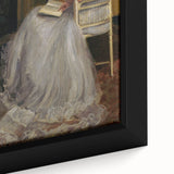 Dark Academia Wall Art - Elegant Vintage Portrait of Woman Reading