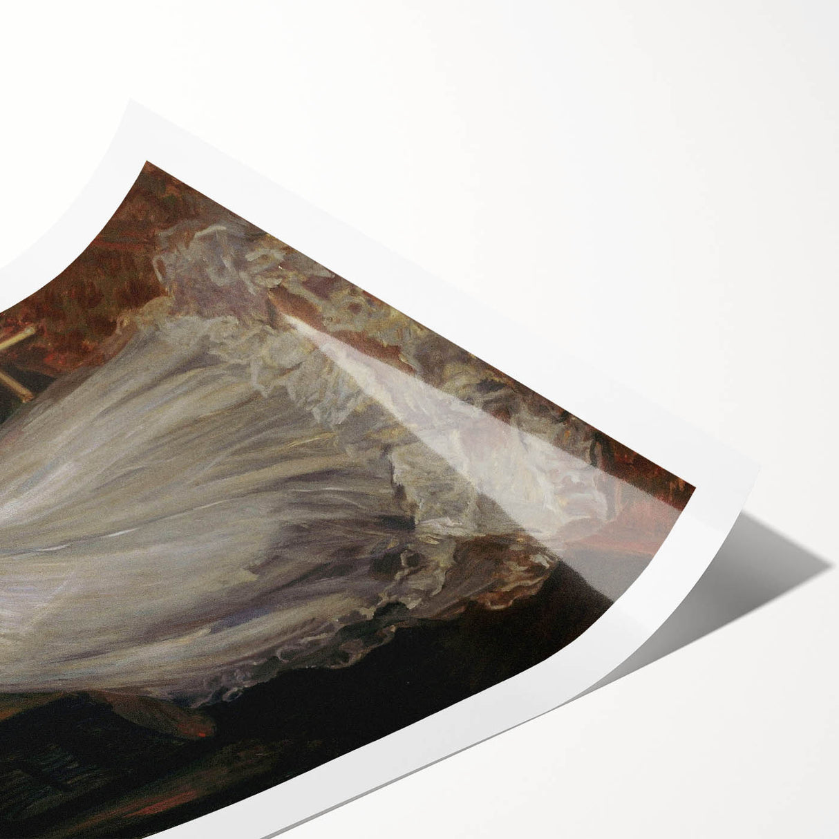 Dark Academia Wall Art - Elegant Vintage Portrait of Woman Reading