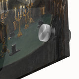 Moody Candlelit Dining Room – Dark Academia Wall Art, Gothic Art Decor