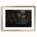 Moody Candlelit Dining Room – Dark Academia Wall Art, Gothic Art Decor