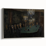 Moody Candlelit Dining Room – Dark Academia Wall Art, Gothic Art Decor