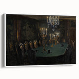 Moody Candlelit Dining Room – Dark Academia Wall Art, Gothic Art Decor