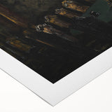 Moody Candlelit Dining Room – Dark Academia Wall Art, Gothic Art Decor