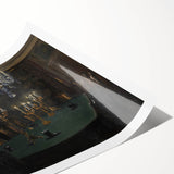 Moody Candlelit Dining Room – Dark Academia Wall Art, Gothic Art Decor