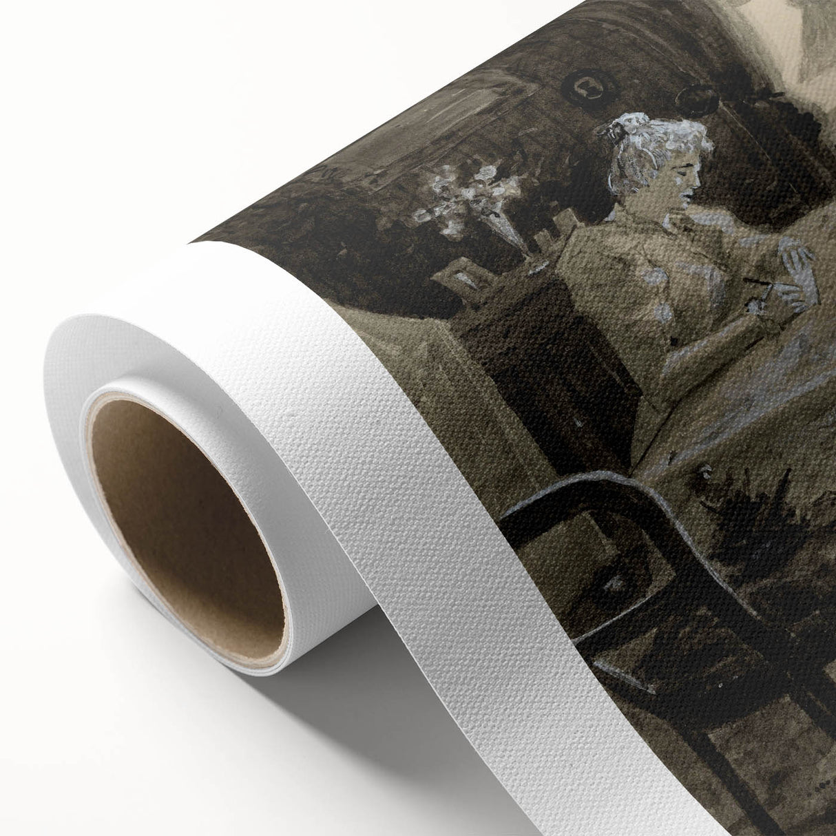 Dark Academia Wall Art - Atmospheric Writing Scene for Moody Decor