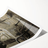 Dark Academia Wall Art - Atmospheric Writing Scene for Moody Decor