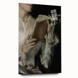 Dark Academia Wall Art - Classic Literature Reading Scene for Decor