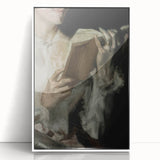 Dark Academia Wall Art - Classic Literature Reading Scene for Decor