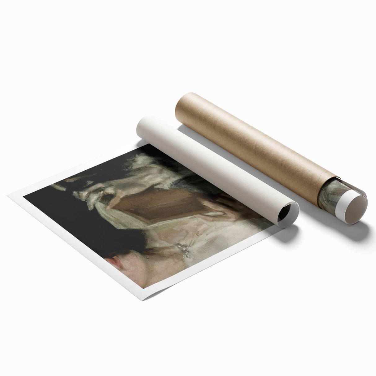 Dark Academia Wall Art - Classic Literature Reading Scene for Decor