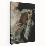 Dark Academia Wall Art - Classic Literature Reading Scene for Decor