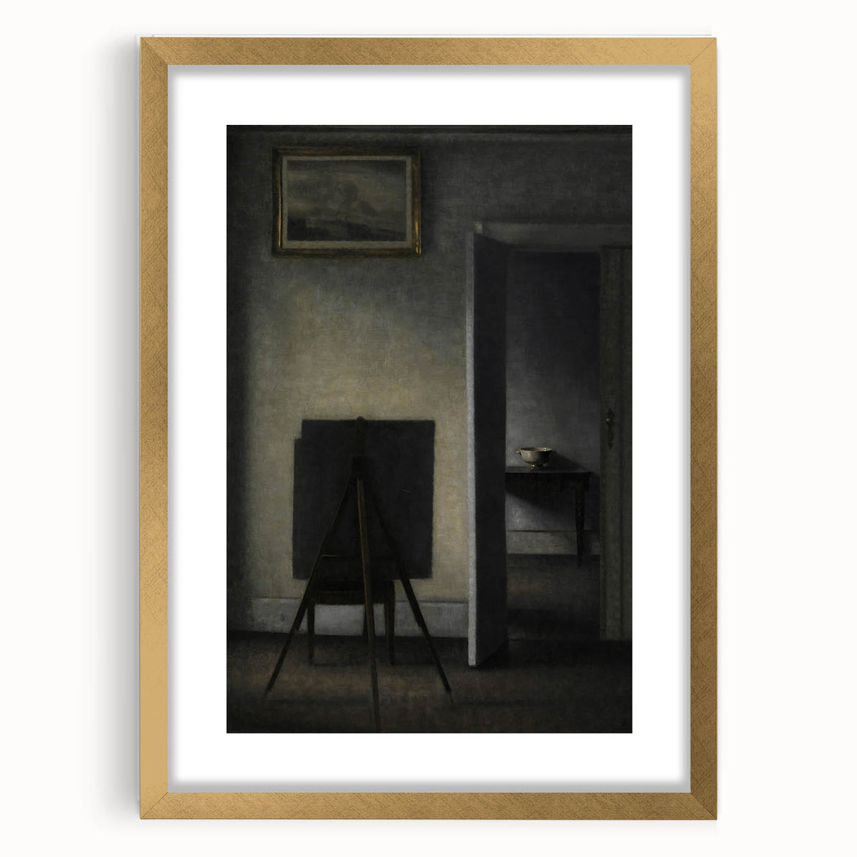 Dark Academia Wall Art - Minimalist Moody Interior for Academic Decor