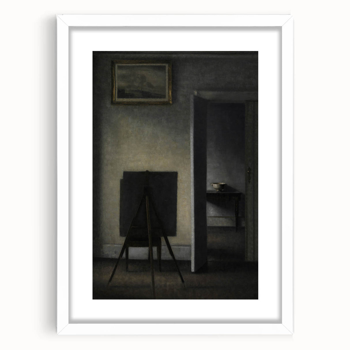 Dark Academia Wall Art - Minimalist Moody Interior for Academic Decor