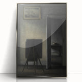 Dark Academia Wall Art - Minimalist Moody Interior for Academic Decor